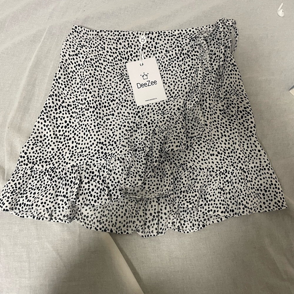 White skirt with dots from DeeZee